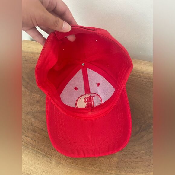 A League of Their Own Baseball Hat Womens Red Rockford Peaches Costumes - Picture 2 of 5